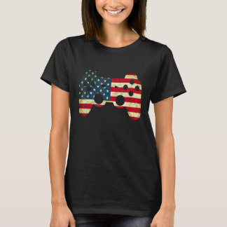 Camiseta 4th Of July Video Game Gamer Patriotic