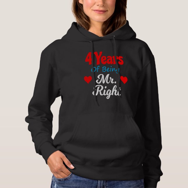 Camiseta 4th Wedding Anniversary for Men Him Mr Right Husba (Frente)