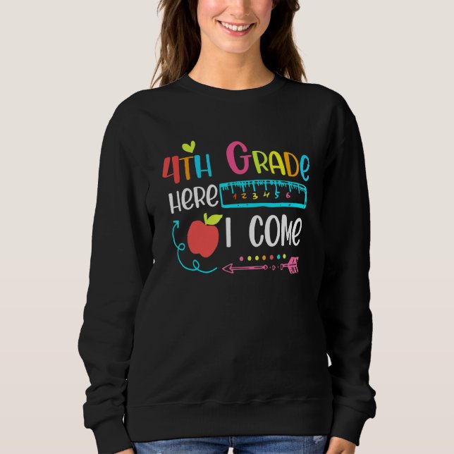Camiseta 4thgrade Here I Come Happy First Day Of School (Frente)