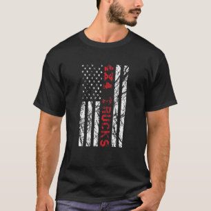 Camiseta 4x4 Caminhões Bandeira Americana