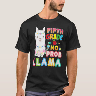 Camiseta 5ª série sem problema de lhama volta às aulas quin