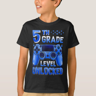 Camiseta 5º ano desbloqueado jogos gamer meninos volta para