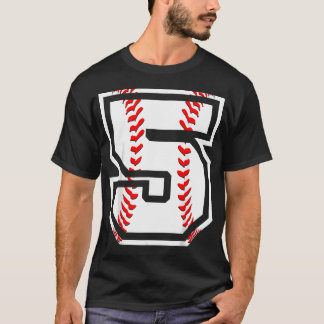 Camiseta 5º Beisebol Nascido em 2017 - 5 Anos