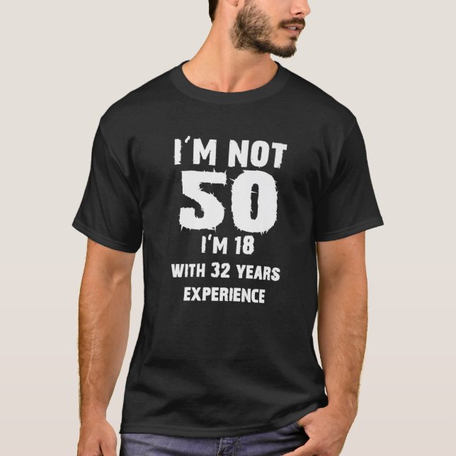 Camiseta 50ª Citação de Aniversário Engraçada (Frente)
