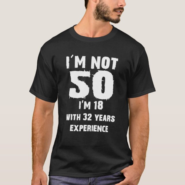 Camiseta 50ª Citação de Aniversário Engraçada (Frente)