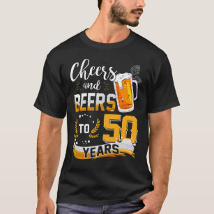 Camiseta 50ª Festa de aniversário De Queijos E Cervejas A 5
