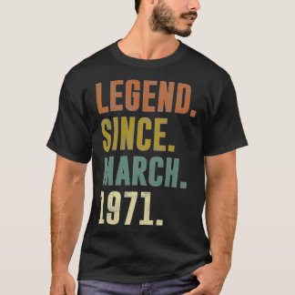Camiseta 50ª Legenda de Vintage de Aniversário Retroativo d