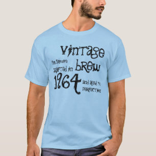 Camiseta 50º aniversário 1964 Vintage Brew Blue and Black