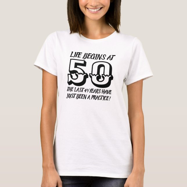 Camiseta 50º Aniversário / 50º Aniversário Presente (Frente)