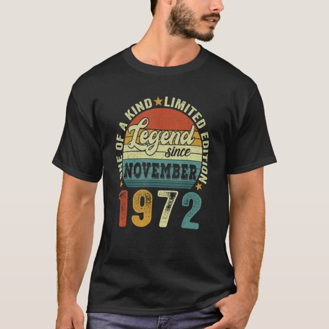 Camiseta 50º Aniversário, 50 Anos De Lenda De Menino Desde  (Frente)