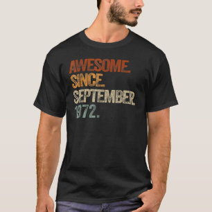 Camiseta 50º Aniversário, 50 anos, Espetacular desde setemb