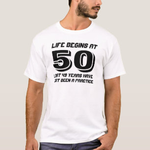 Camiseta 50º aniversário começa aos 50