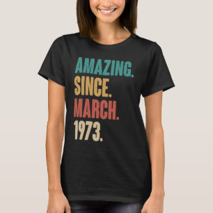 Camiseta 50º aniversário da decoração surpreendente desde m