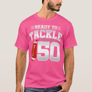 Camiseta 50º Aniversário Da Festa de aniversário De Futebol