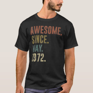 Camiseta 50º aniversário de 1972 Aniversário fantástico des