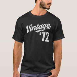 Camiseta 50º Aniversário de 1972 Vintage Bday transformou-s