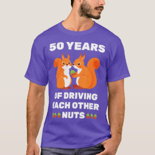 Camiseta 50º aniversário de casamento, 50º aniversário Engr