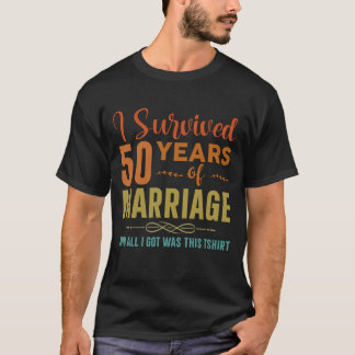 Camiseta 50º aniversário de casamento Casais bonitinhos Esp