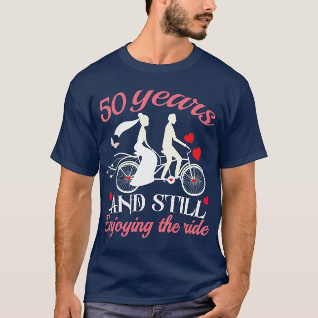 Camiseta 50º aniversário do casamento de 50 anos (Frente)