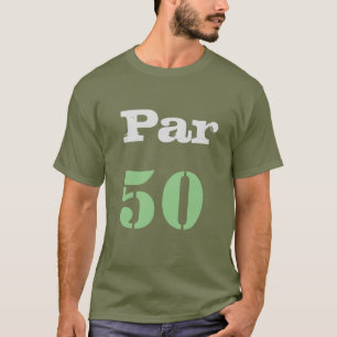 Camiseta 50º aniversário do Golf com número par cinquent