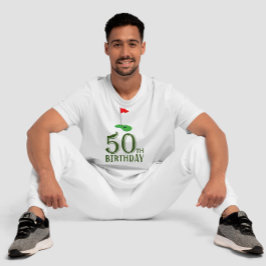Camiseta 50º aniversário do Golf para você com Bandeira do