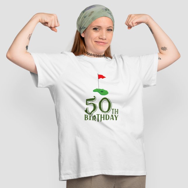 Camiseta 50º aniversário do Golf para você com Bandeira do  (Criador carregado)