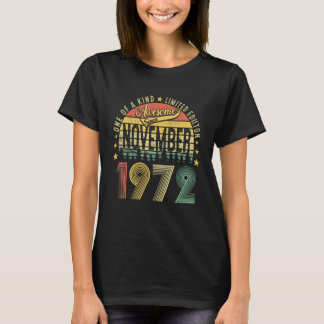 Camiseta 50º Aniversário do Mens desde novembro de 1972 50