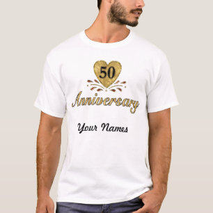 Camiseta 50º Aniversário - Dourado