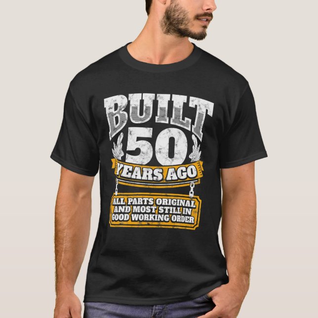 Camiseta 50º aniversário engraçado, dia B, presente, com 50 (Frente)