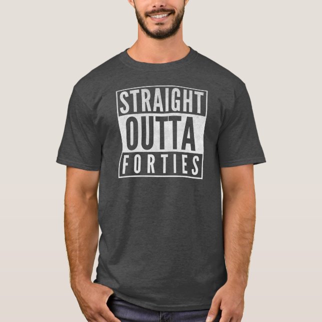 Camiseta 50º Aniversário Gift Engraçado Hetero fora dos qua (Frente)