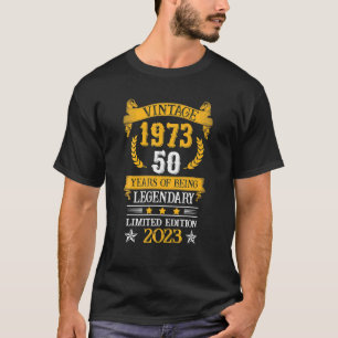 Camiseta 50º aniversário Gift Vintage 1973 Limited Edition