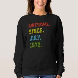 Camiseta 50º Aniversário Impressionante Desde Julho De 1972