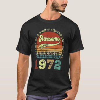 Camiseta 50º Aniversário Impressionante Desde novembro de 1