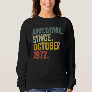 Camiseta 50º Aniversário Impressionante Desde outubro de 19