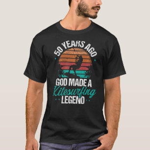 Camiseta 50º aniversário Kiteboard Vintage Kitesurfing 50