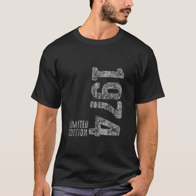 Camiseta 50º Aniversário Mulher 50 Anos 1974 Decorativa F (Frente)
