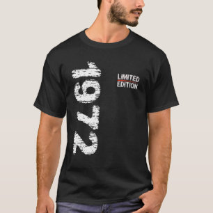 Camiseta 50º Aniversário Mulher Vintage 1972 Aniversário 1