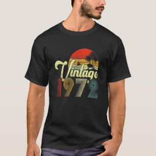 Camiseta 50º aniversário Mulheres Vintage 1972 50 anos