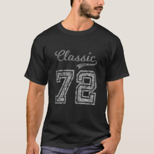 Camiseta 50º Aniversário Mulheres Vintage 1972 Presente Clá