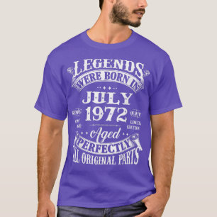 Camiseta 50º Aniversário Nascer De Legendas De Presente Em 