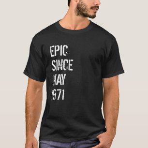 Camiseta 50º aniversário Nascer de mulheres maio de 1971