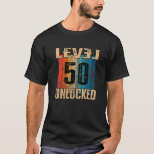 Camiseta 50º Aniversário Nível de Vintagem Desbloqueada