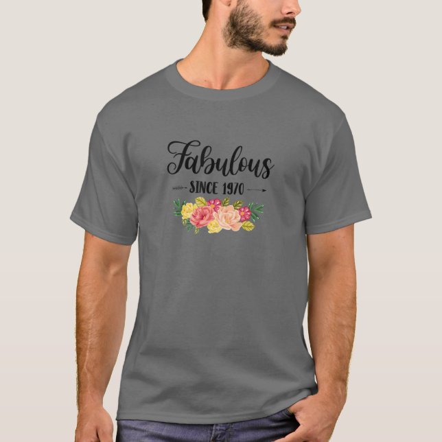 Camiseta 50º Aniversário Oferece Pecado Fabuloso Para Mulhe (Frente)