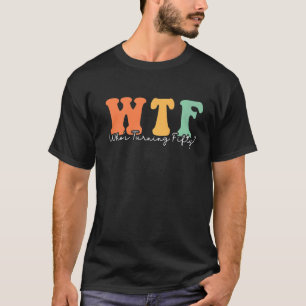 Camiseta 50º aniversário Retro Groovy WTF que está girando