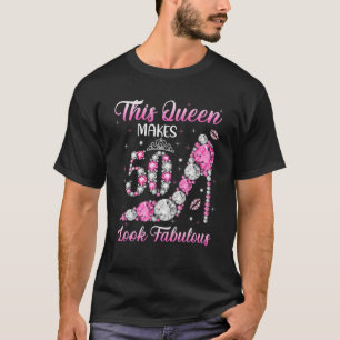 Camiseta 50º Aniversário S Para Mulheres Queens 1972 Diam