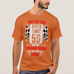Camiseta 50º Aniversário - Sinal de Velocidade 50 Anos Engr