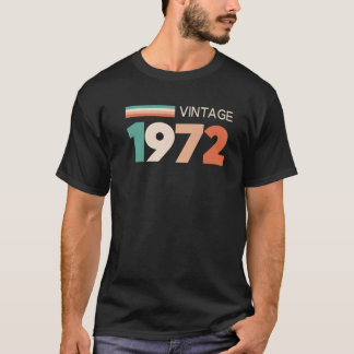 Camiseta 50º Aniversário T Vintage 1972 50 Anos Design