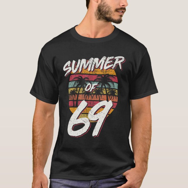 Camiseta 50º Aniversário Verão de 69 Pai-mãe (Frente)