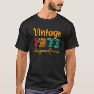 Camiseta 50º Aniversário Vintage 1973 Ano Aniversário 1973
