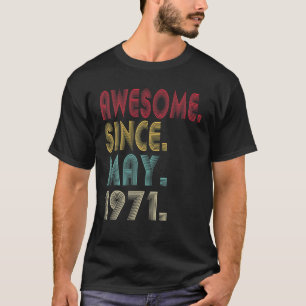 Camiseta 50º Aniversário Vintage Junho De 1971 50 Anos